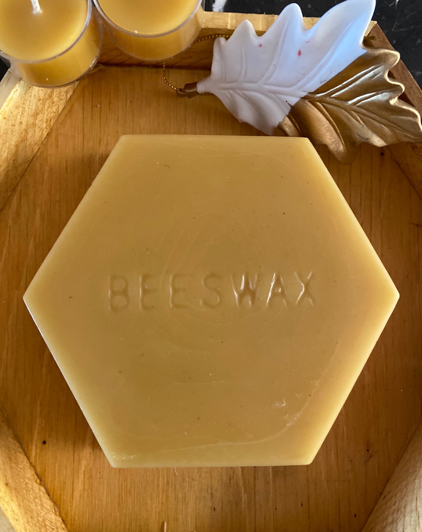 Bulk Beeswax (100% Pure) — Hexagons or Large Raw Blocks